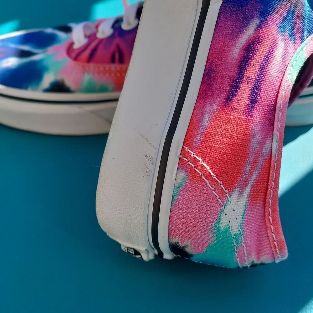 VANS TIE Dyed Classic Multicoloured Size 7 US Women's Shoes Pink Blue Canvas